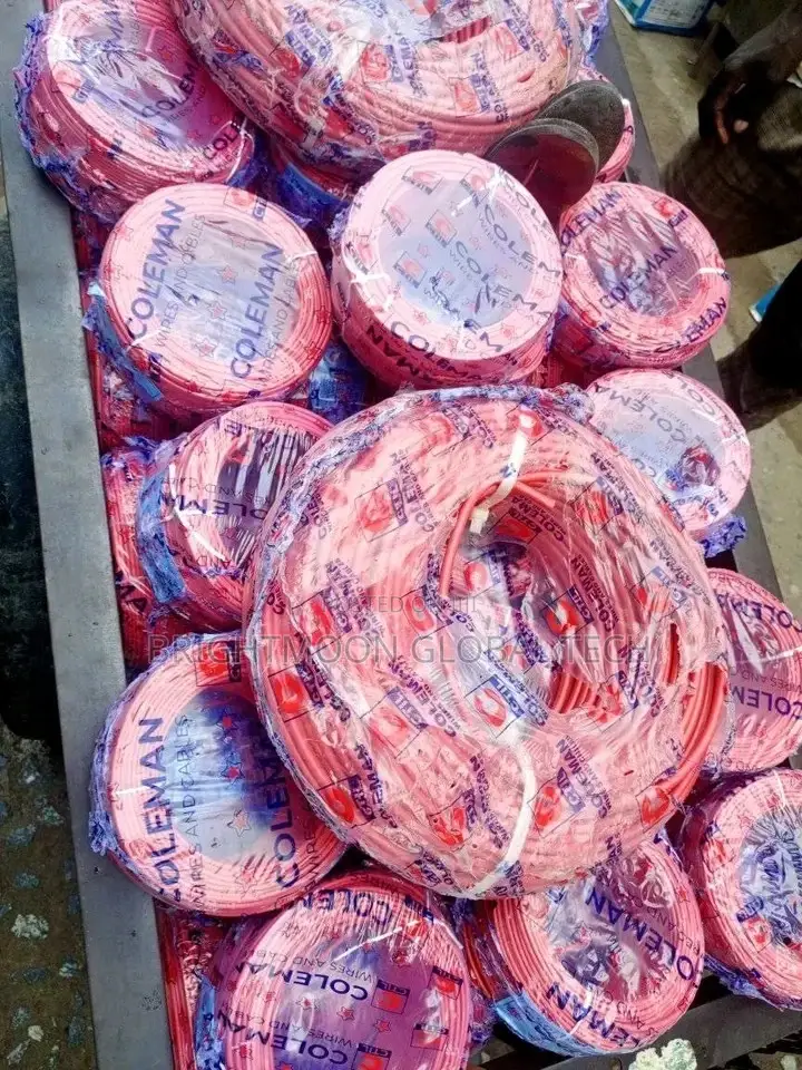 4mm Coleman Nigeria Single Wires and Cables Red :
