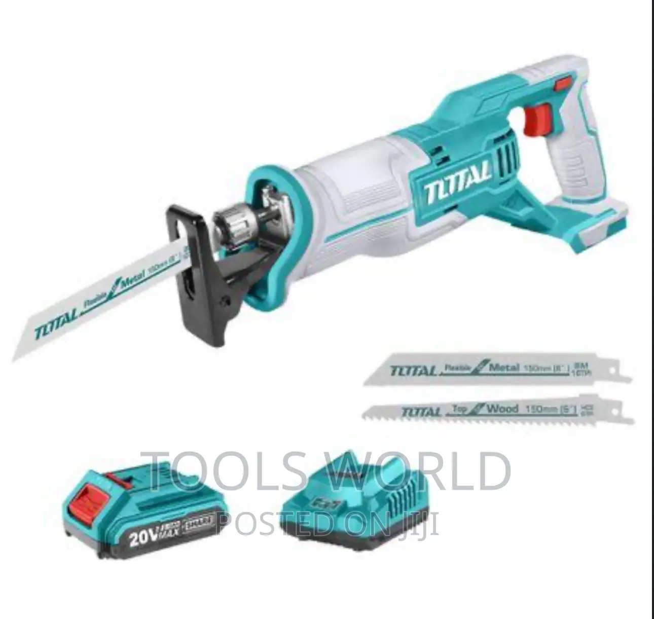 Total Reciprocating Saw 20v With Battery Charger
