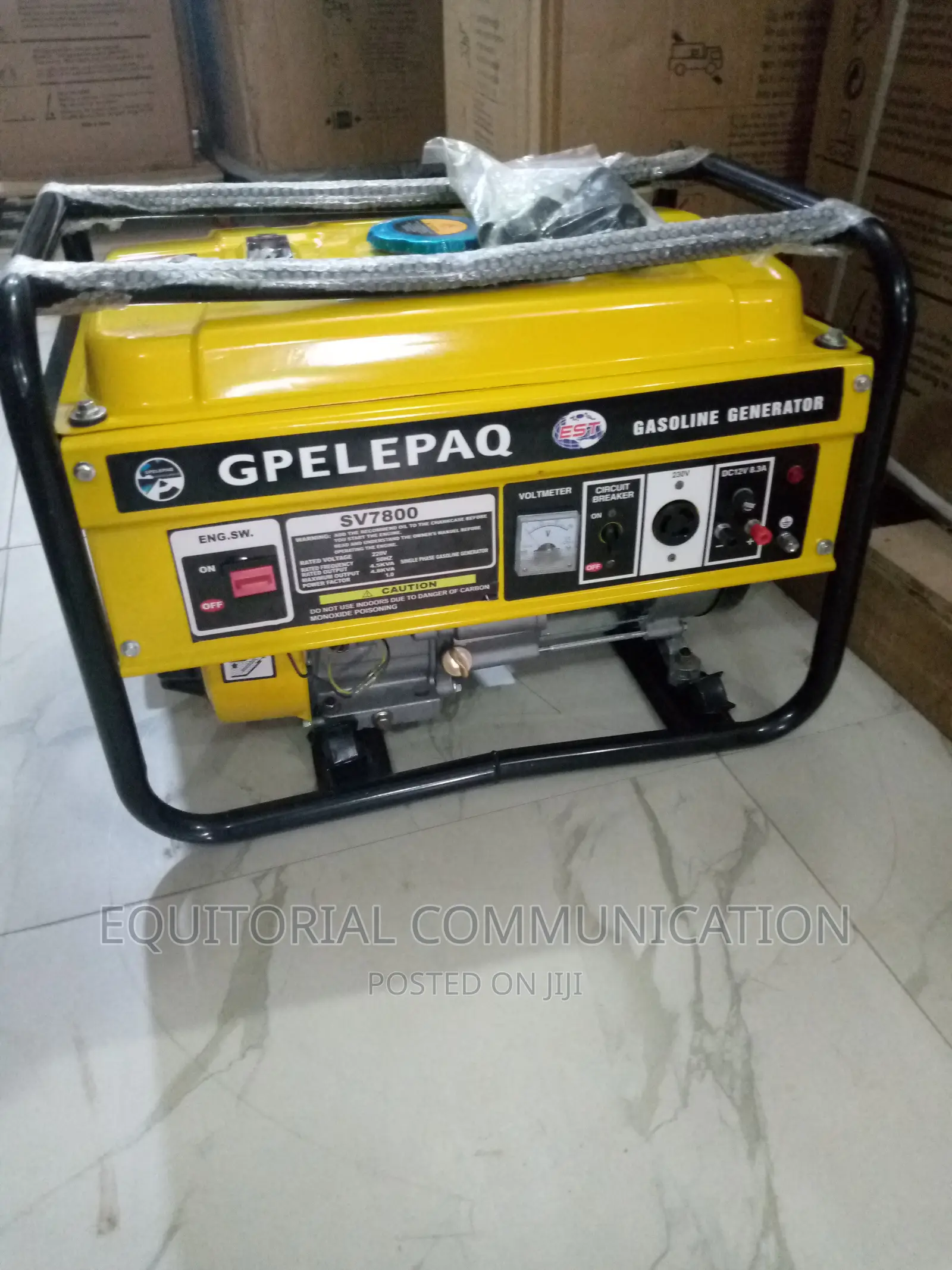 New Elepaq 4.5kva Generator Sv 7 800