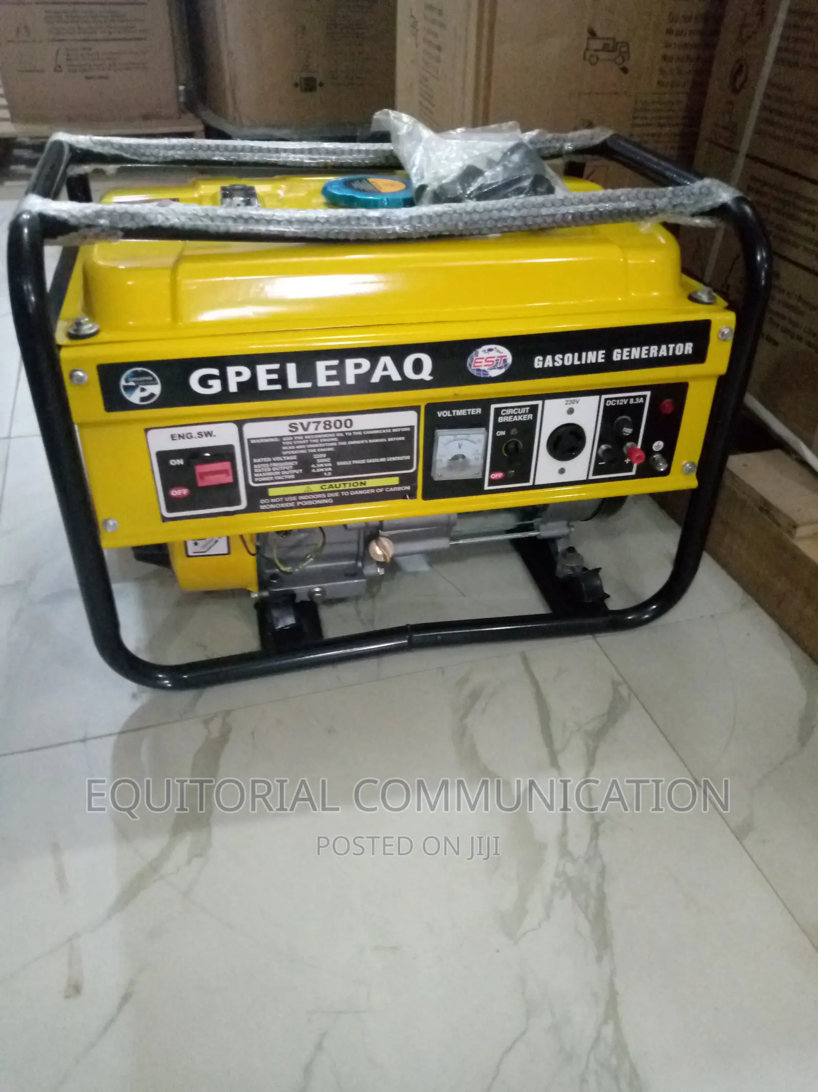 New Elepaq 4.5kva Generator Sv 7 800