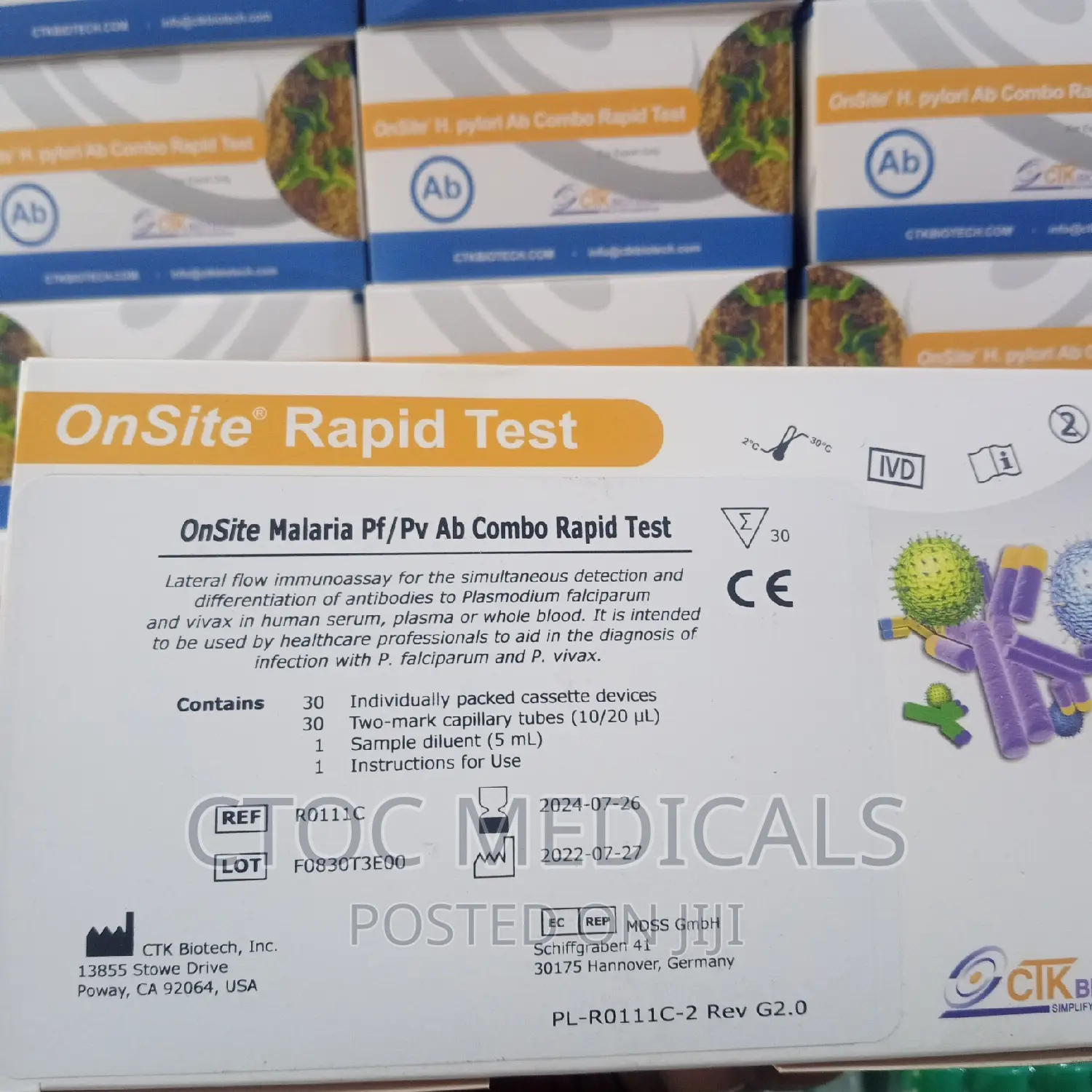 Malaria Test Kits Ctk .