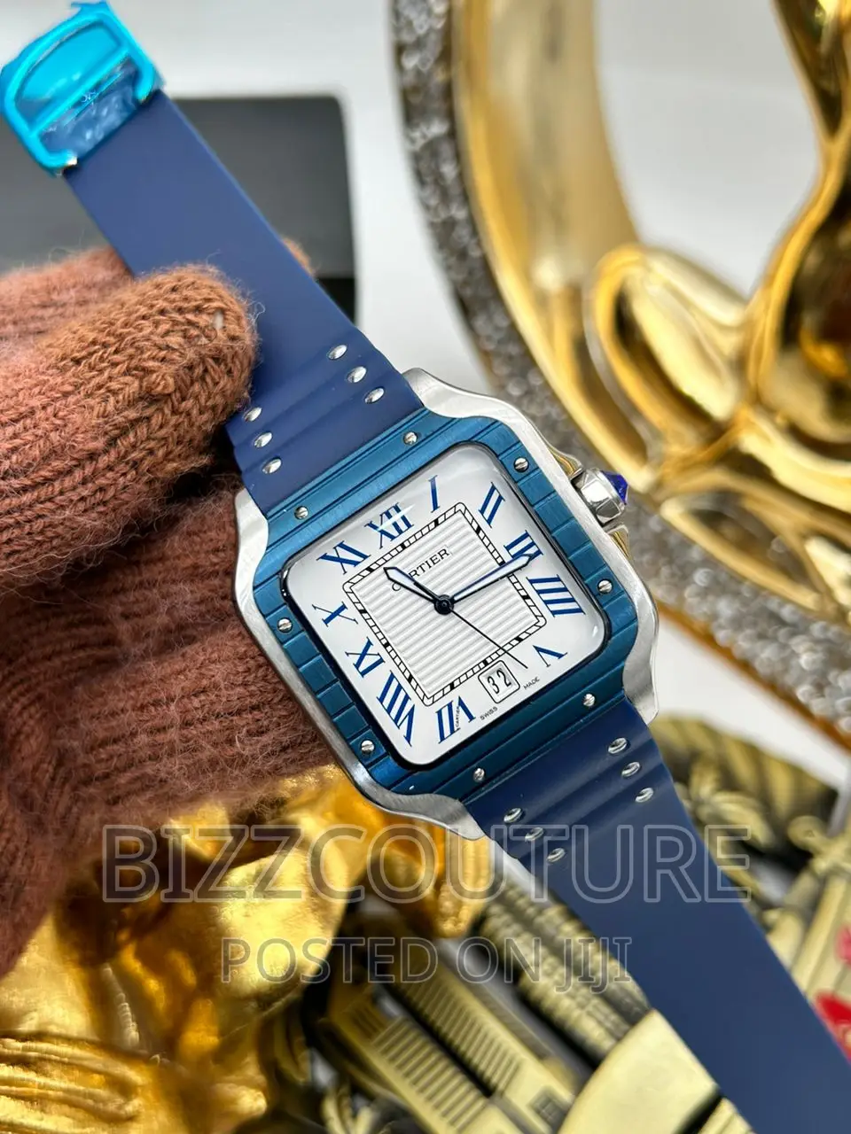 Original Cartier Rubber Strap Watch Available in Store