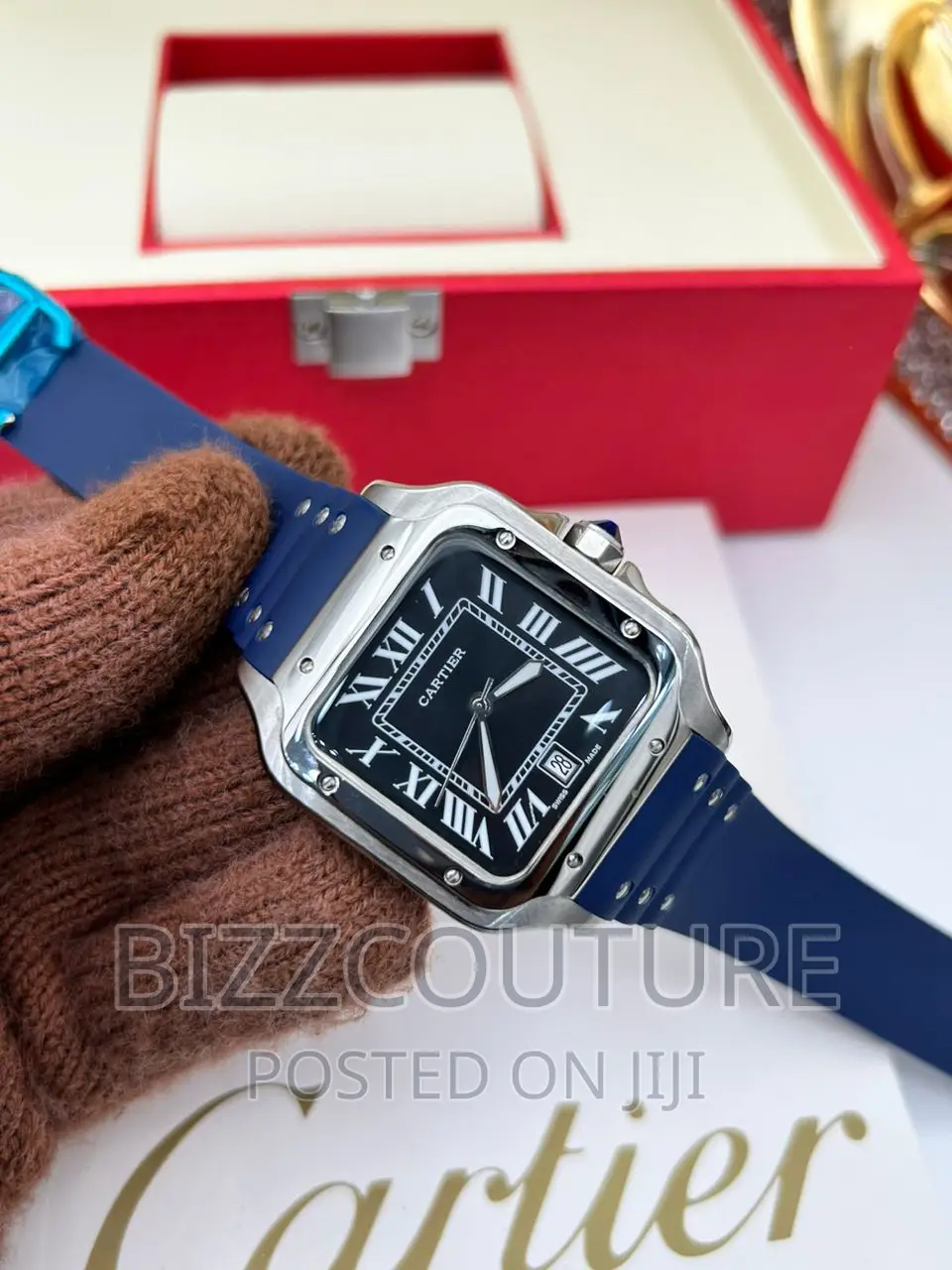 Original Cartier Rubber Strap Watch Available in Store