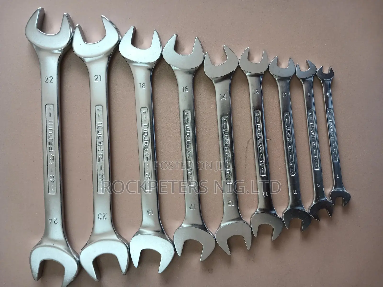 Facom 44.J1pb - Double Open-end Spanner Set(6-22mm)