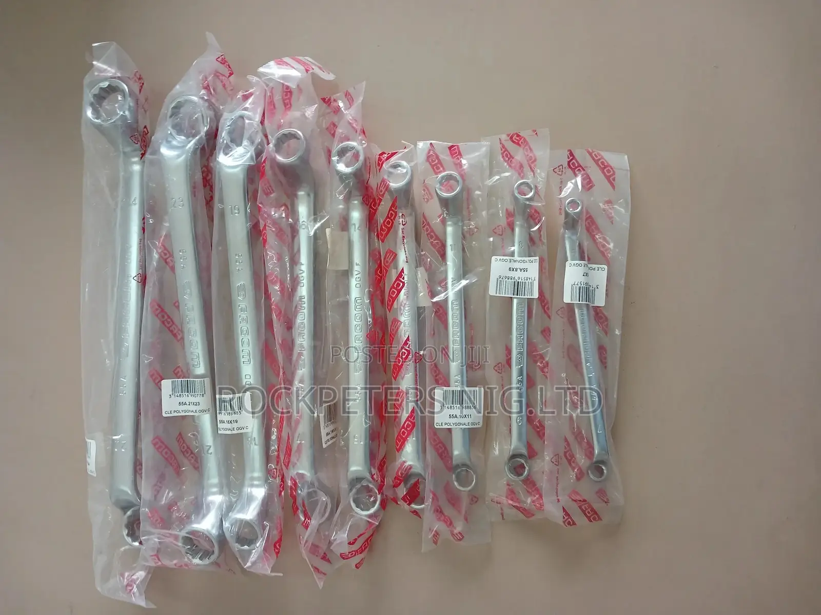 Facom 55.J1pb Ring Spanner Set