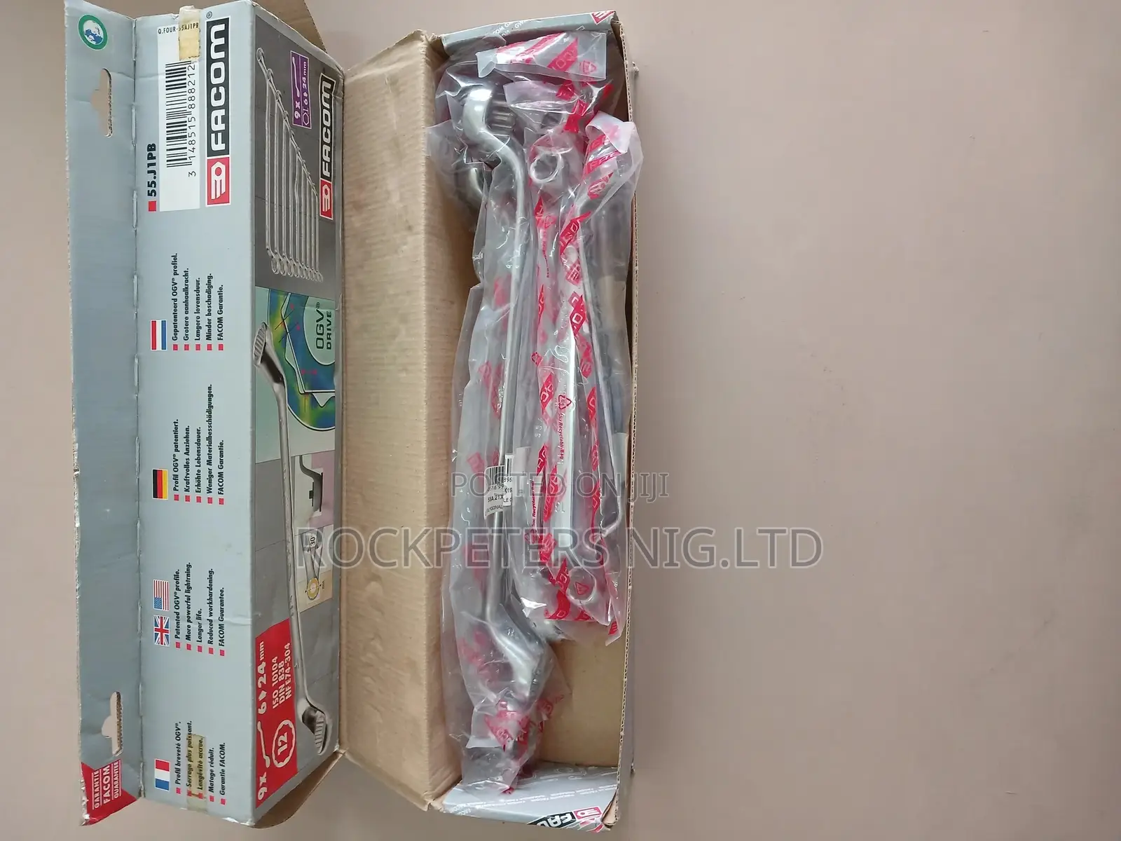 Facom 55.J1pb Ring Spanner Set