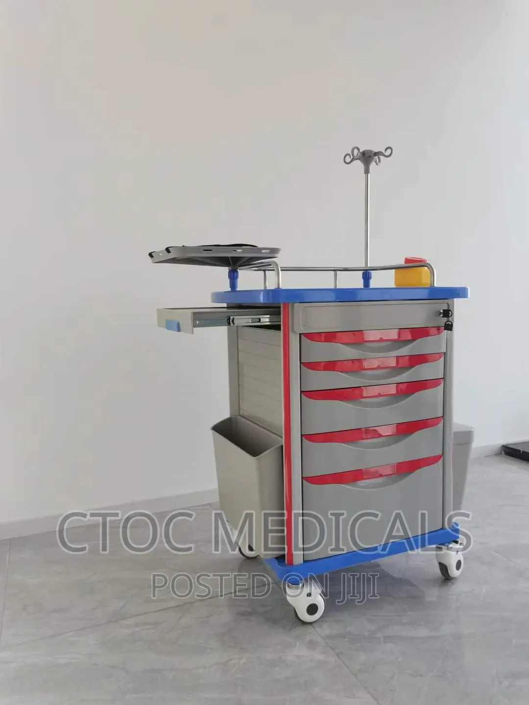 ABS Hospital Trolley Cart ABS Medical Emergency Trolley