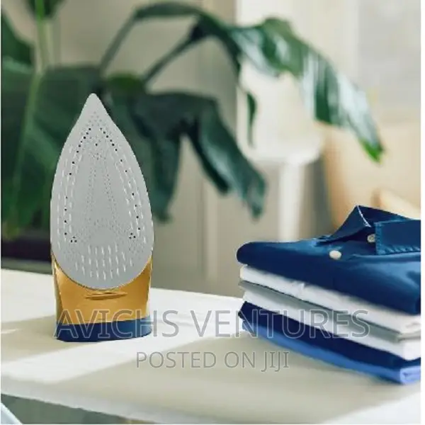 Steam Iron 2600W, Navy and Polished Brass