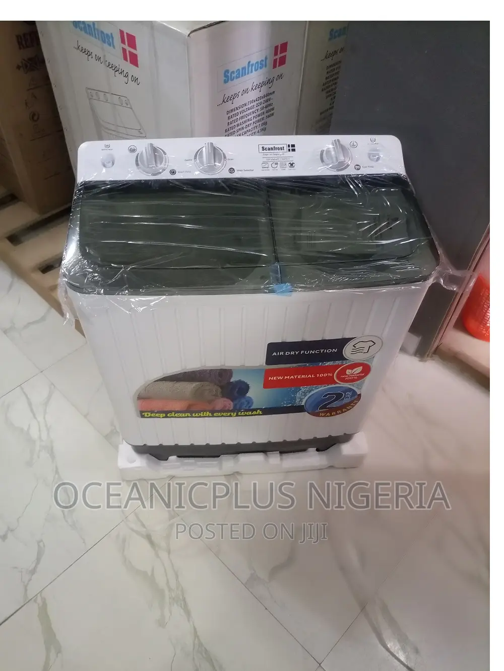 6.5kg Scanfrost Twin Tub With Plastic Body