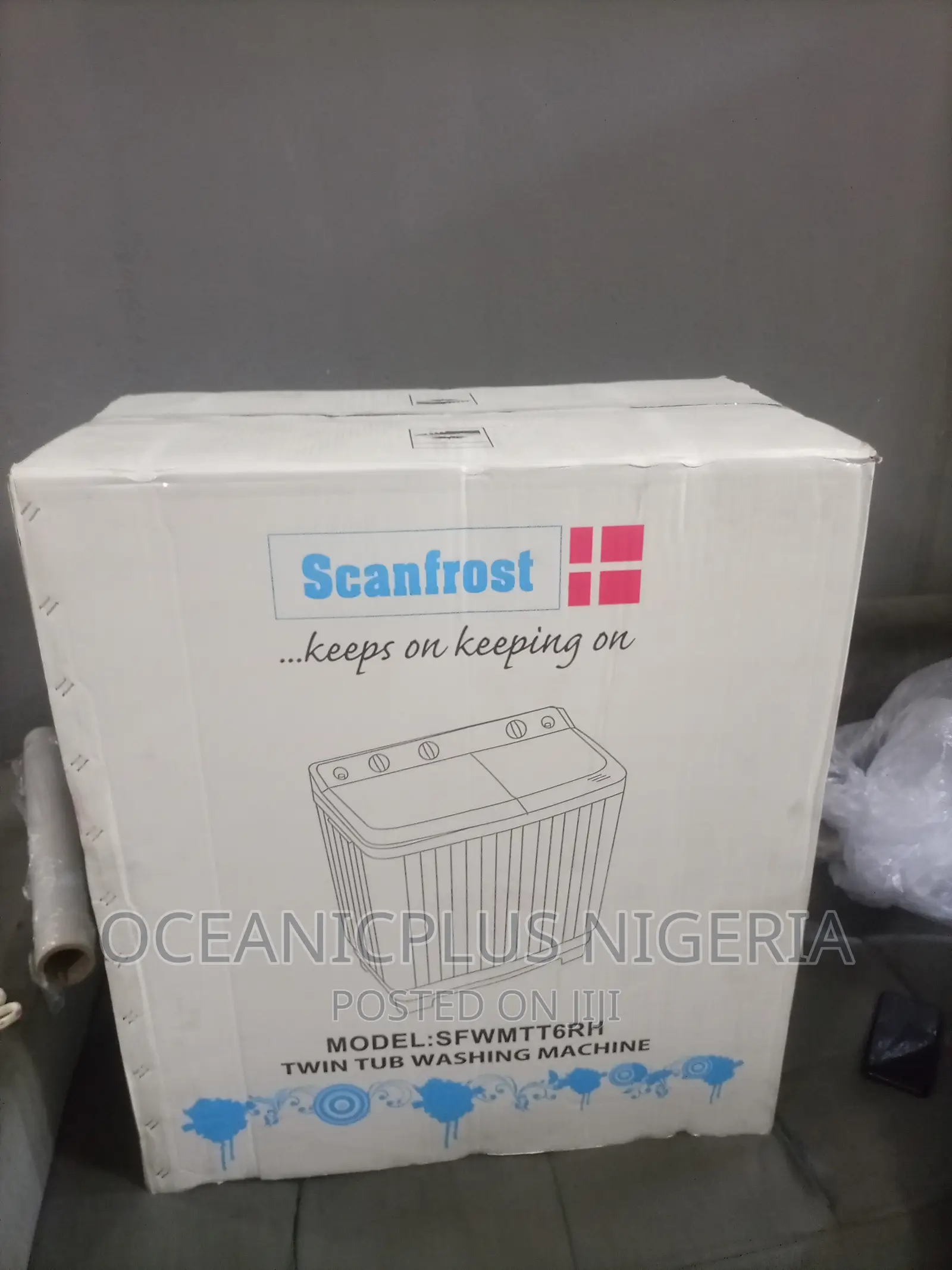 6.5kg Scanfrost Twin Tub With Plastic Body