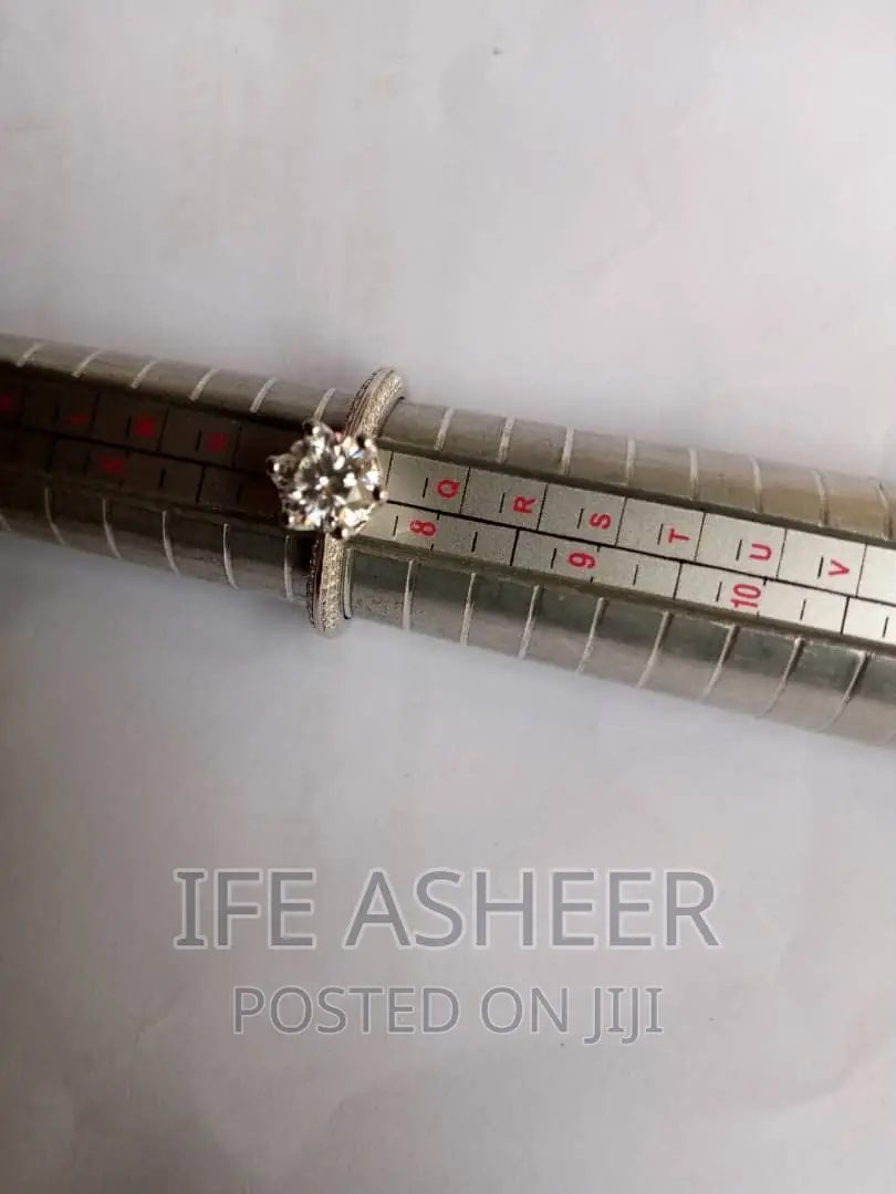 1carat Mossanite Diamond Stone Proposal Ring - Silver