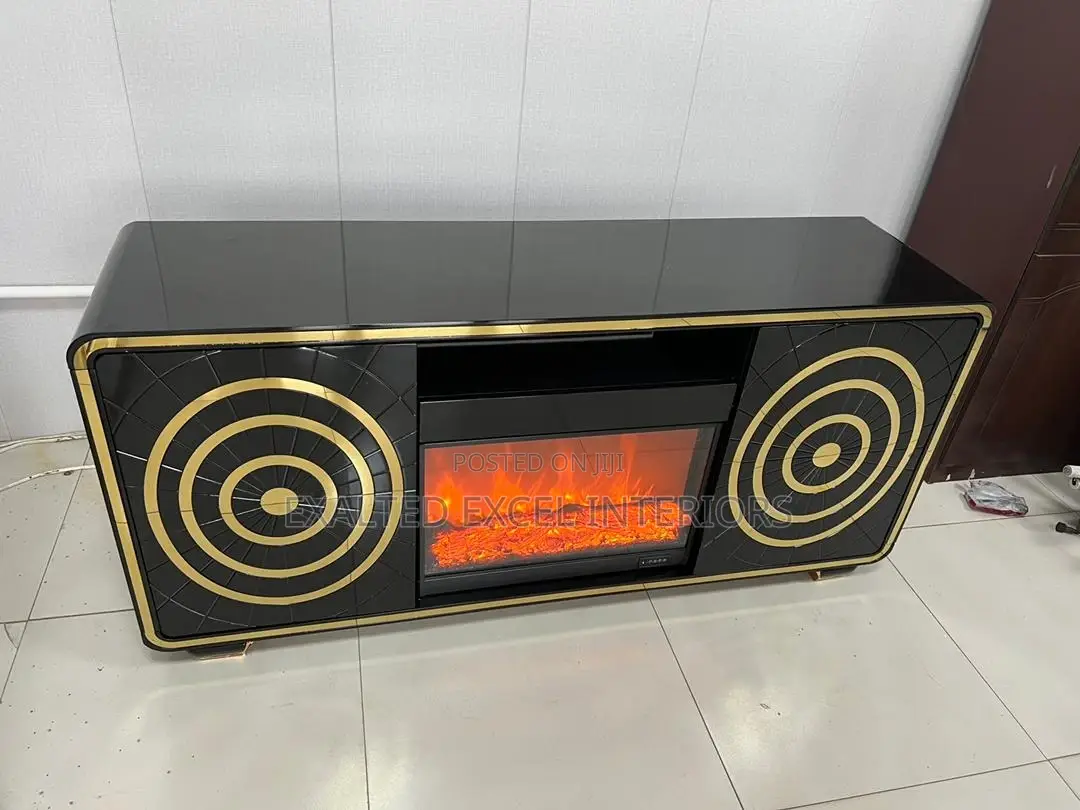 Fire Place Tv Shelf