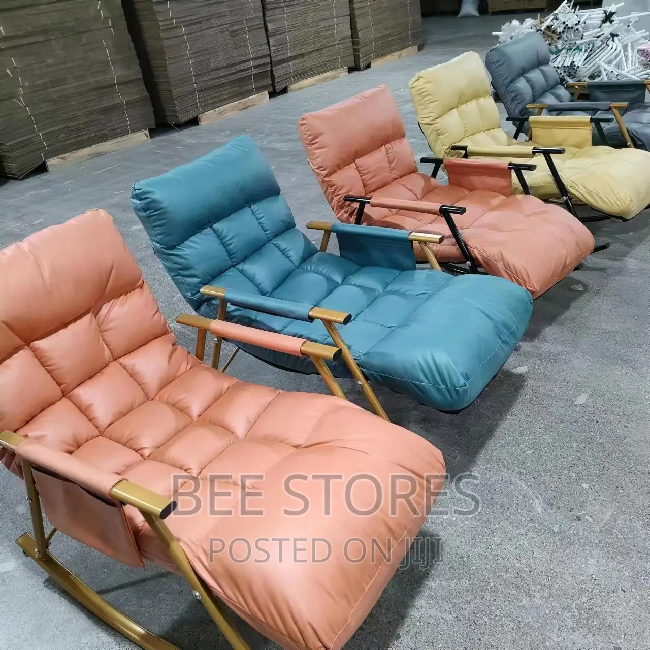 Luxury Leather Rocking Relaxing Chair