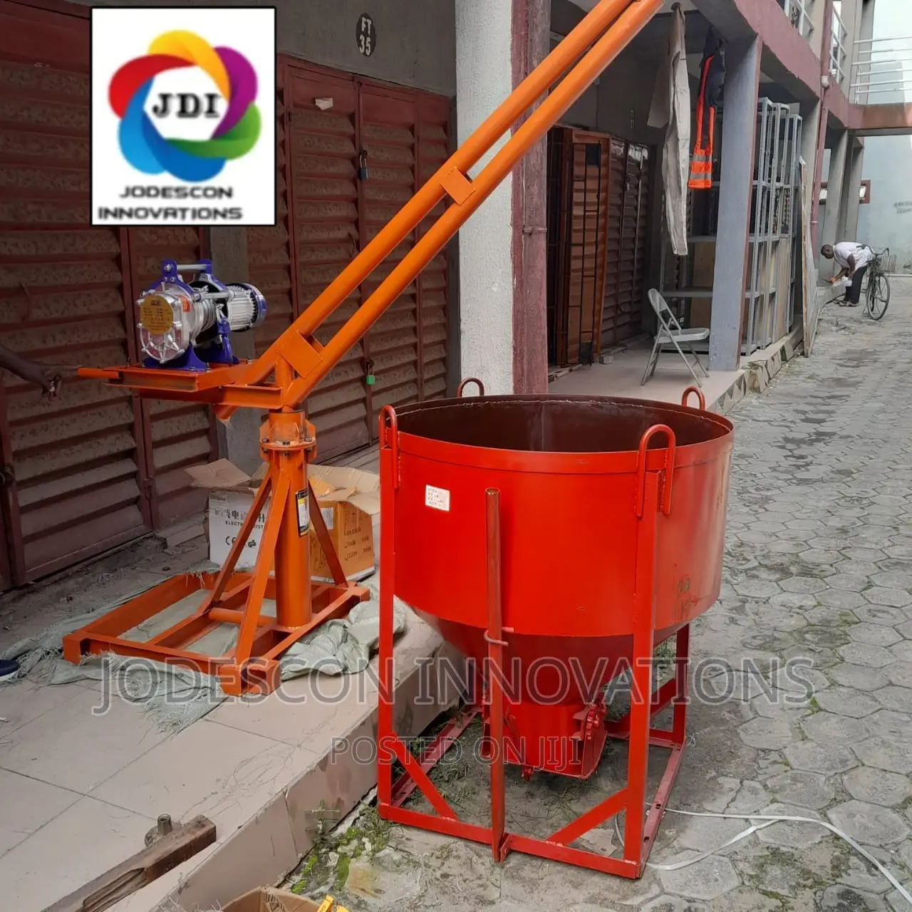 Electric Mini Lifting Crane With Bucket