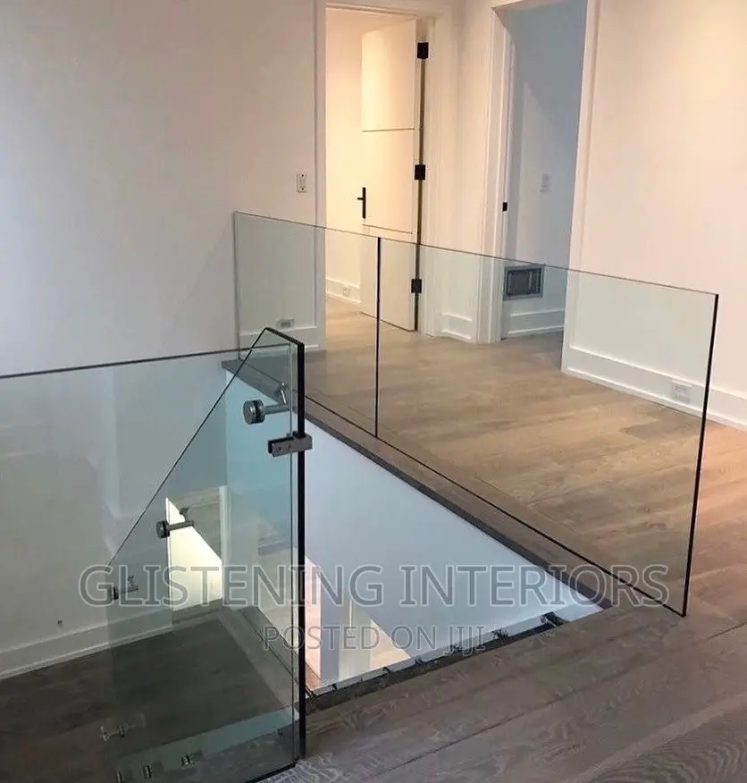 Clear Tempered Glass Railing Glass