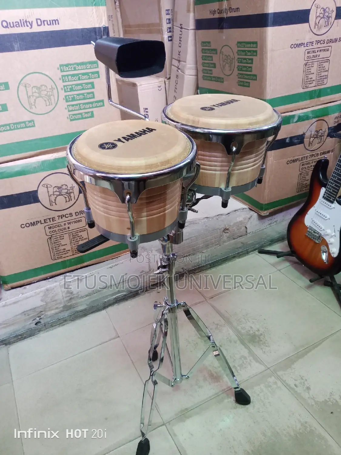 Professional Yamaha Bongo Drum 8 9inches and Agogo