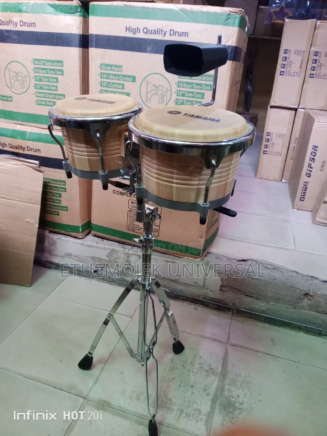 Professional Yamaha Bongo Drum 8 9inches and Agogo