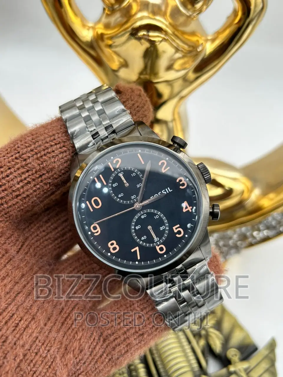 Original EMPORIO ARMANI Black Chain Watch Available in Store
