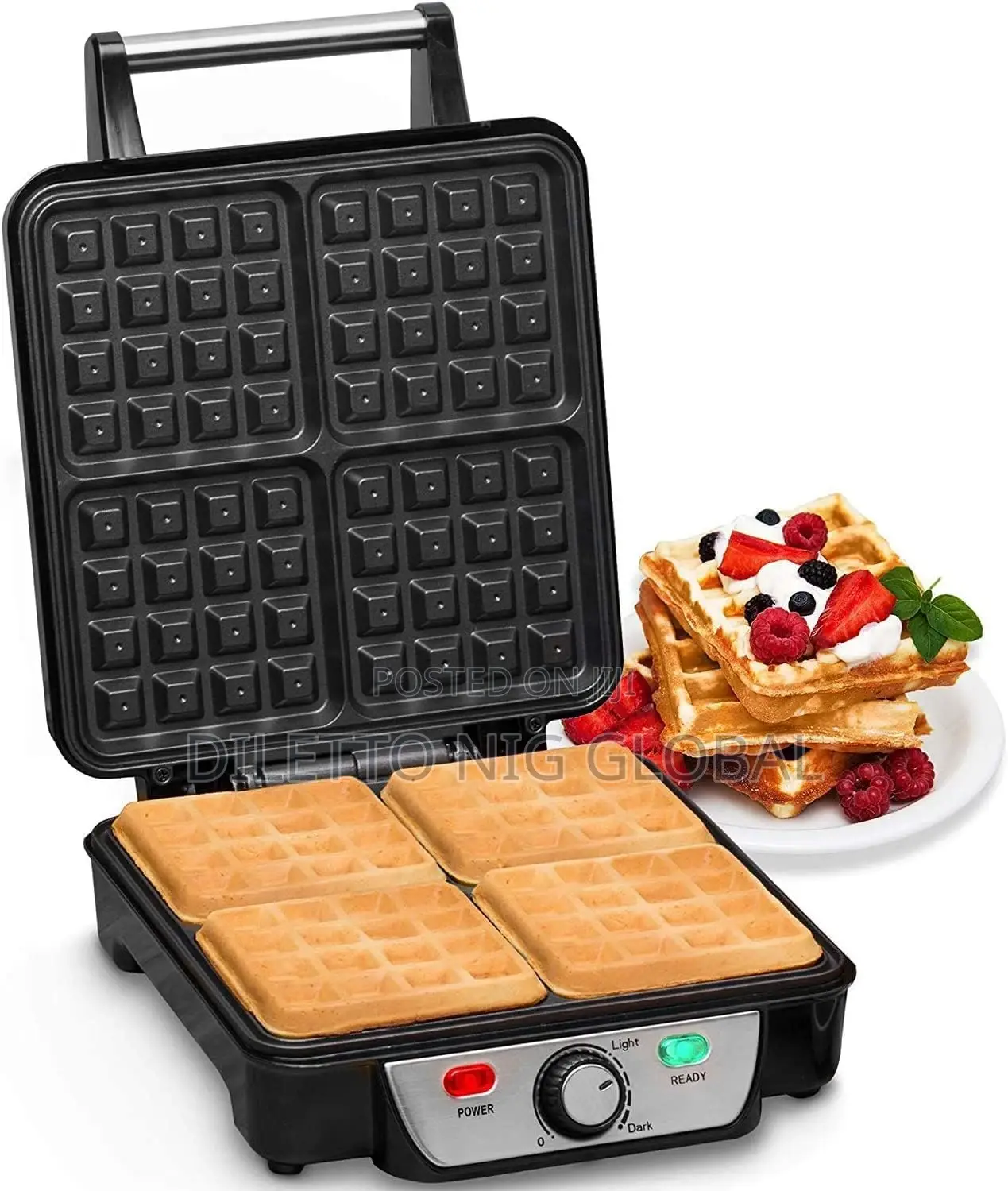 Andrew James Belgian 4 Slice Non Stick Waffle Maker