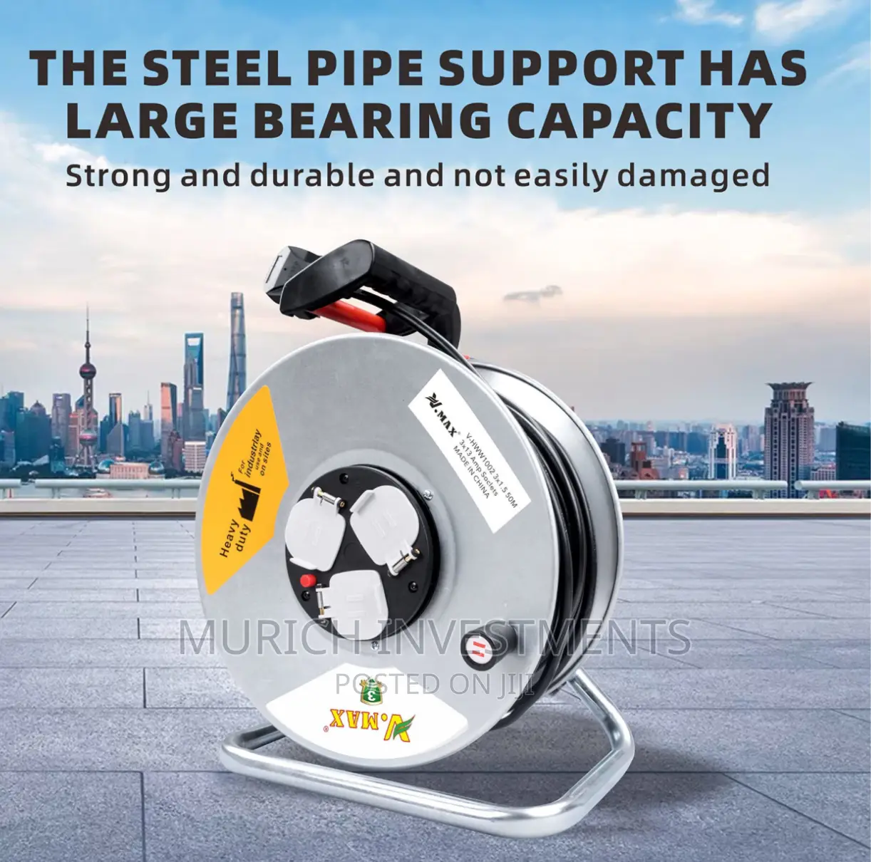 Cable Extension Reel PVC Type 2.5mm X 50m 13a