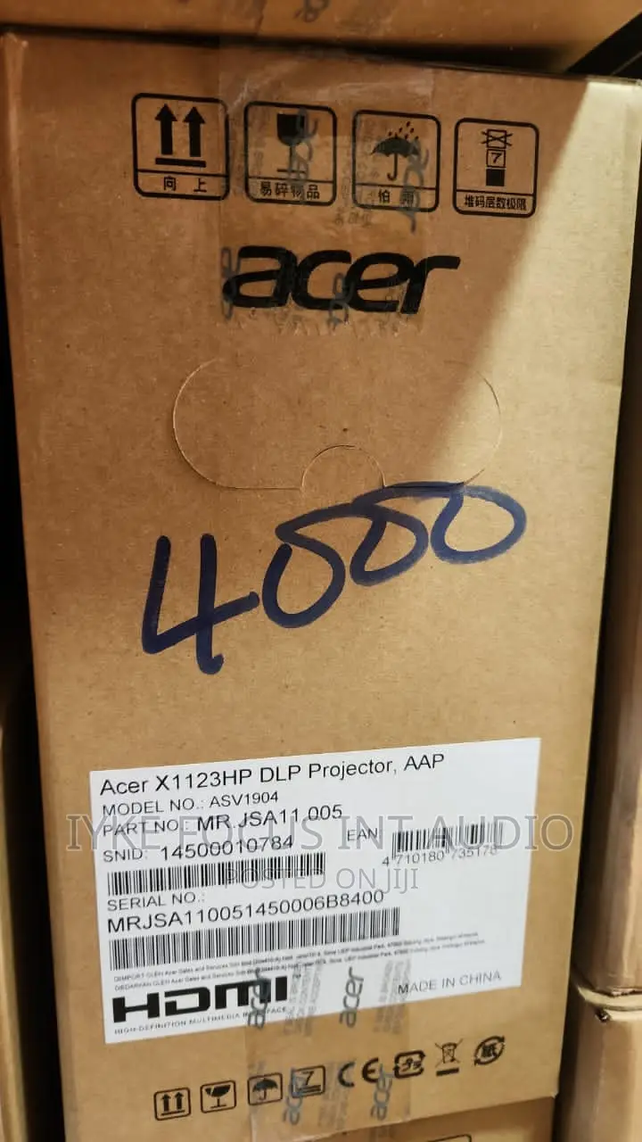 Acer X1123h 4000 Lumens