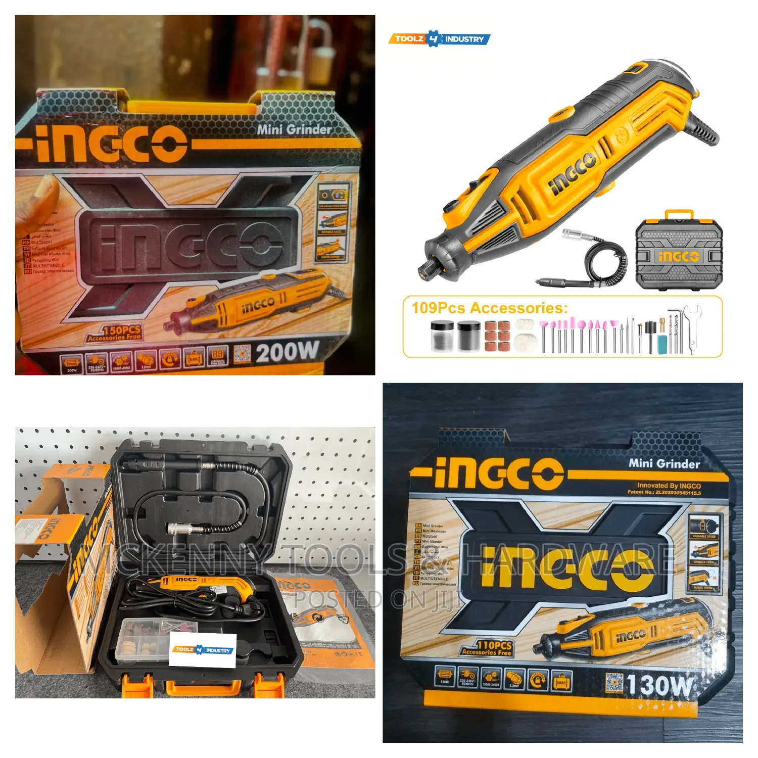 INGCO 130 Watt Mini Grinder MG13328 With 109 PCS
