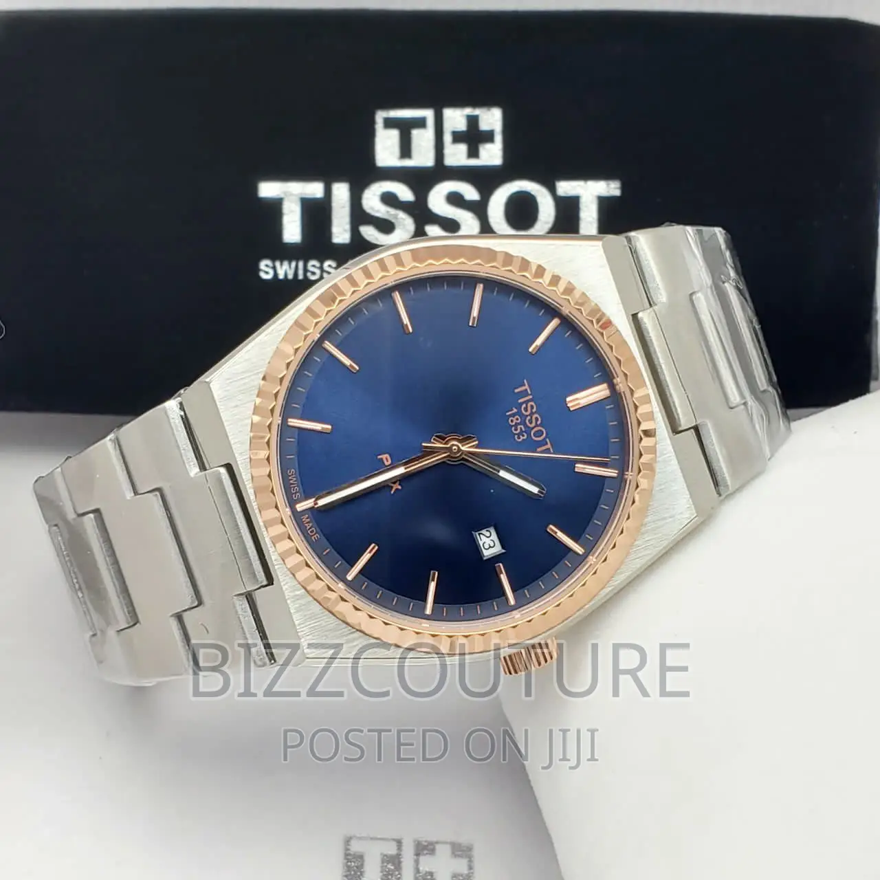Original TISSOT Silver Steel Chain Watch Available in Store