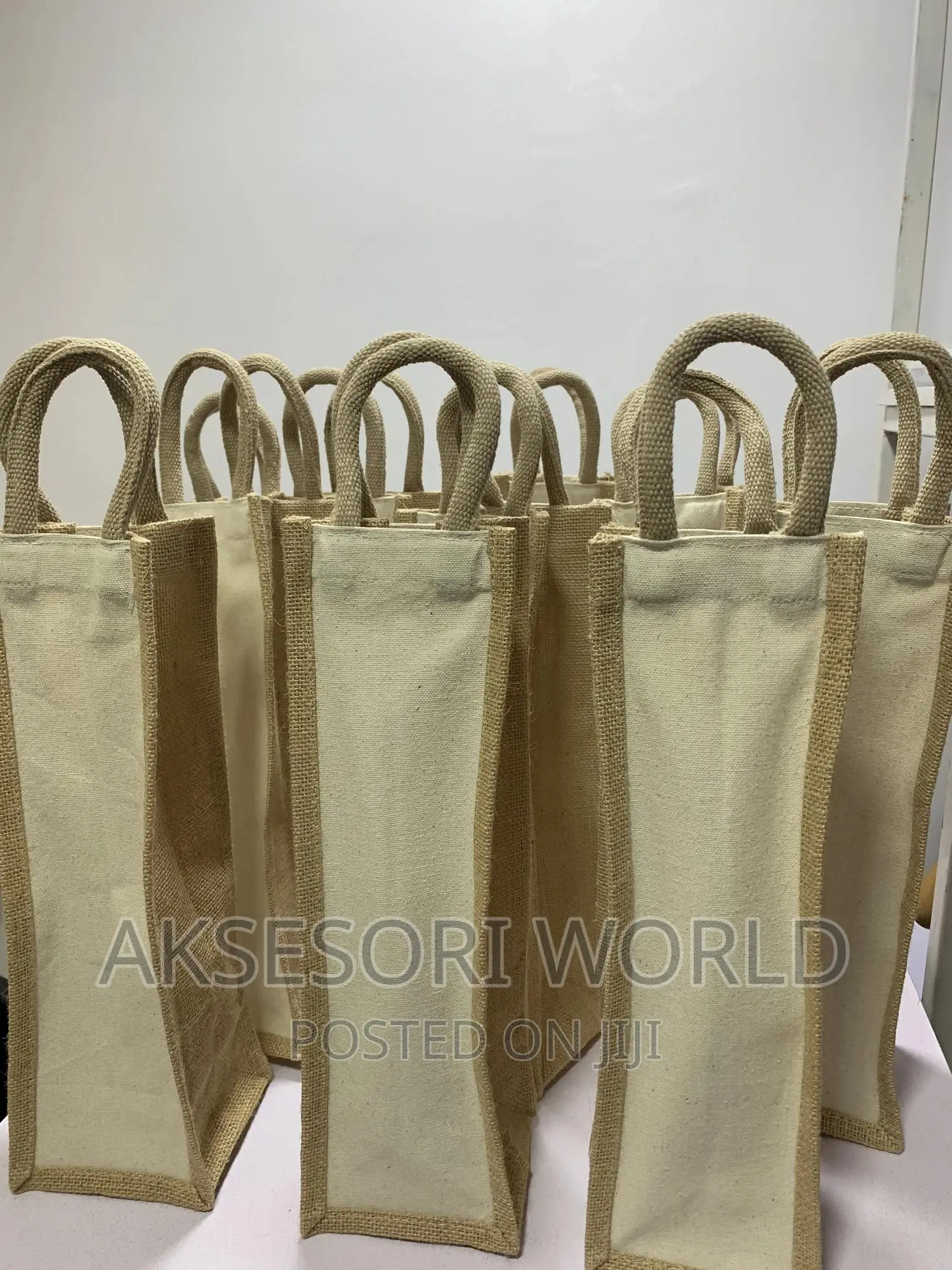 Jute Wine Gift Bag Hamper Souvenir One Piece