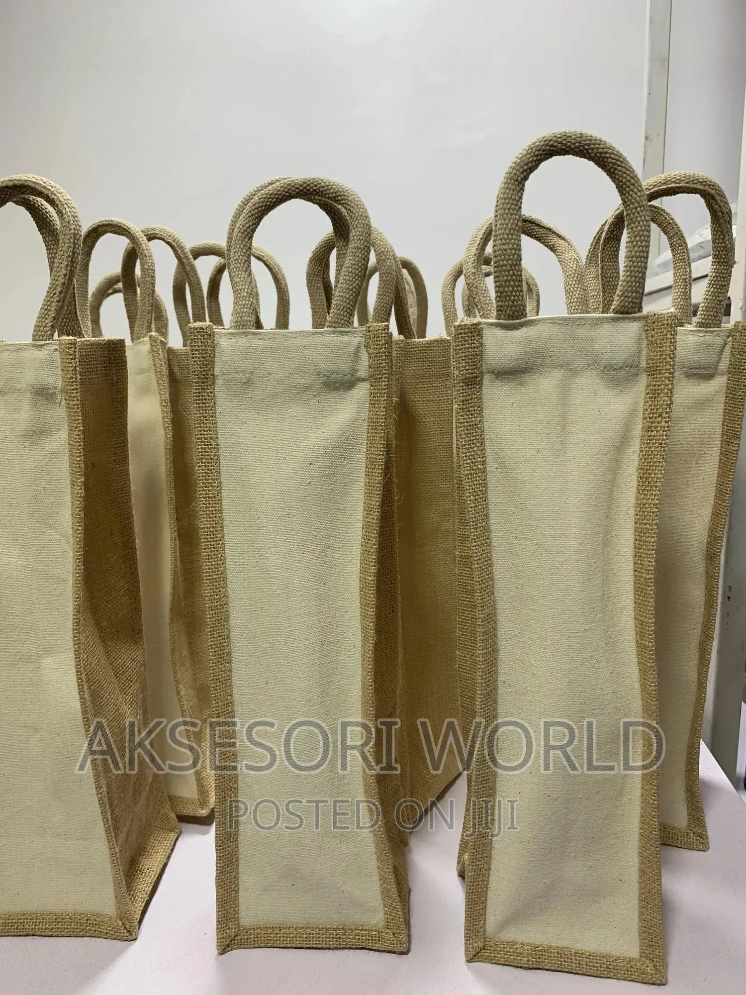 Jute Wine Gift Bag Hamper Souvenir One Piece
