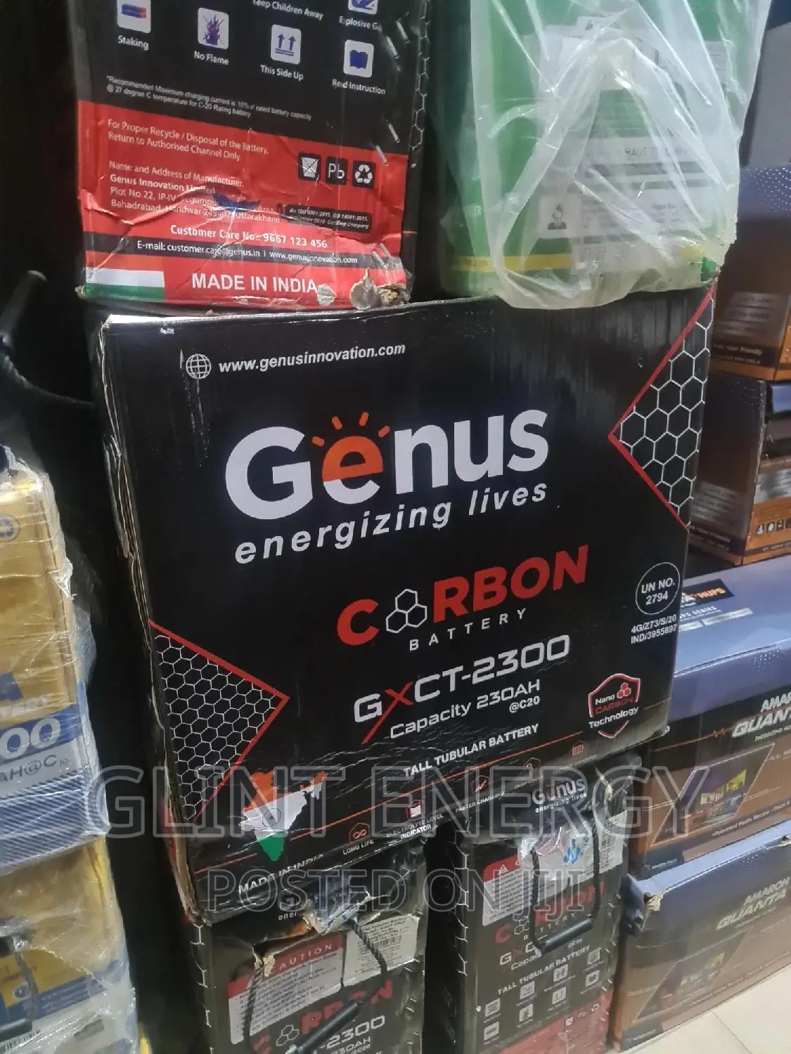 230ah 12v Genus Indian Tubular Battery 230h