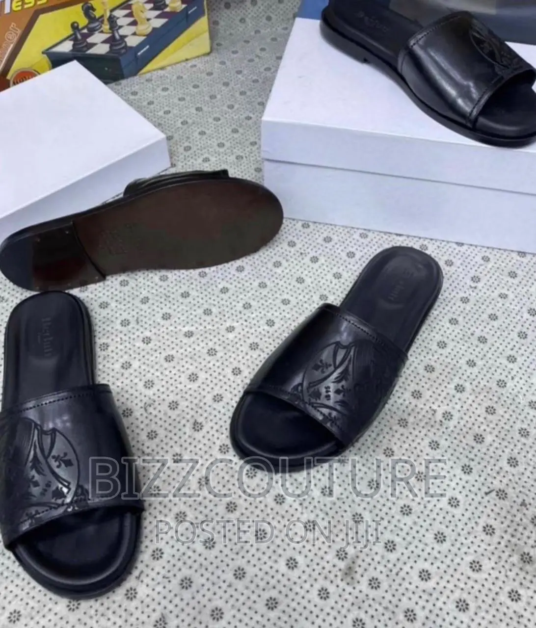 Original Italian BERLUTI Leather Slippers Available in Store