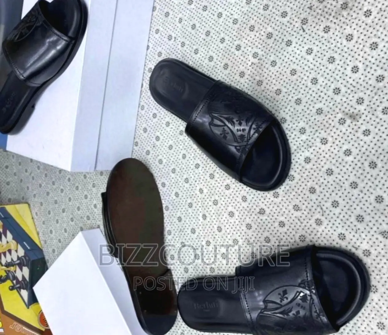 Original Italian BERLUTI Leather Slippers Available in Store