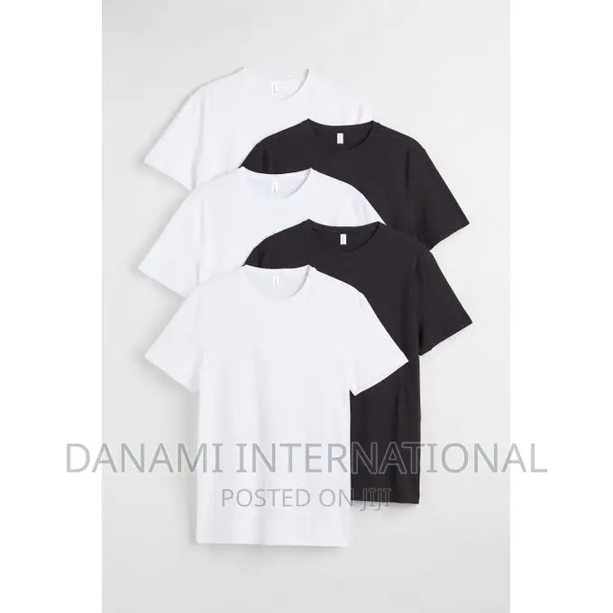 Danami 5 in One Plain Short Sleeve Round Neck T-Shirts