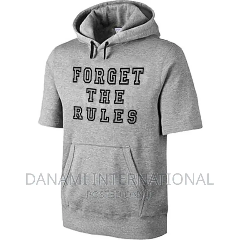 Danami Forget the Rules Short Sleeve Light Grey Hoodie