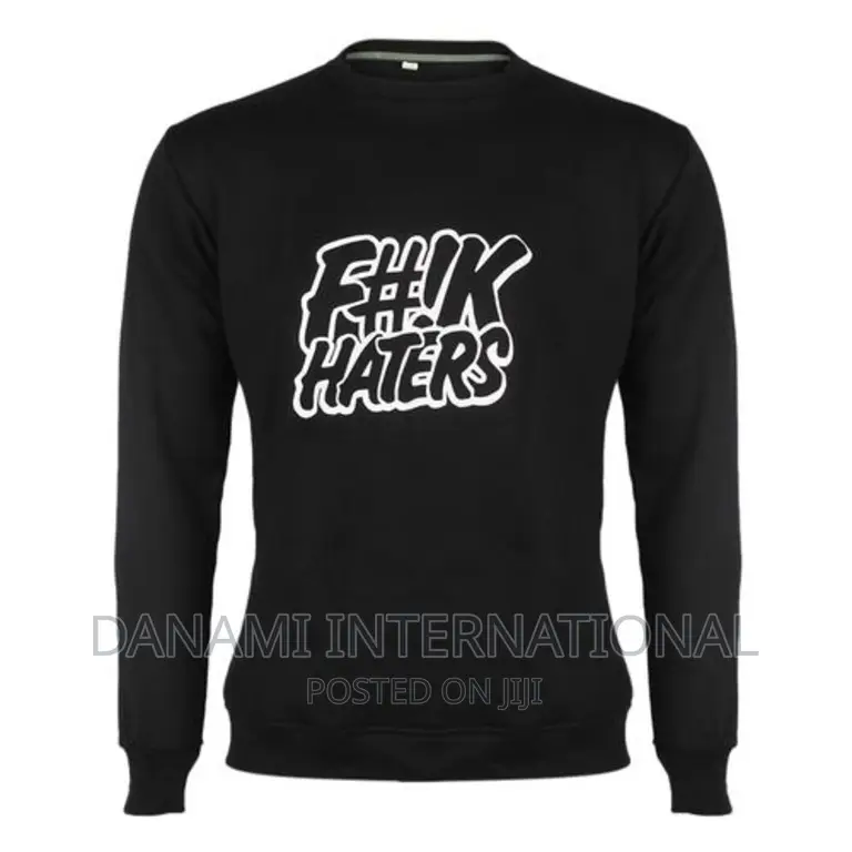 Danami Haters Printed Black Sweatshirt