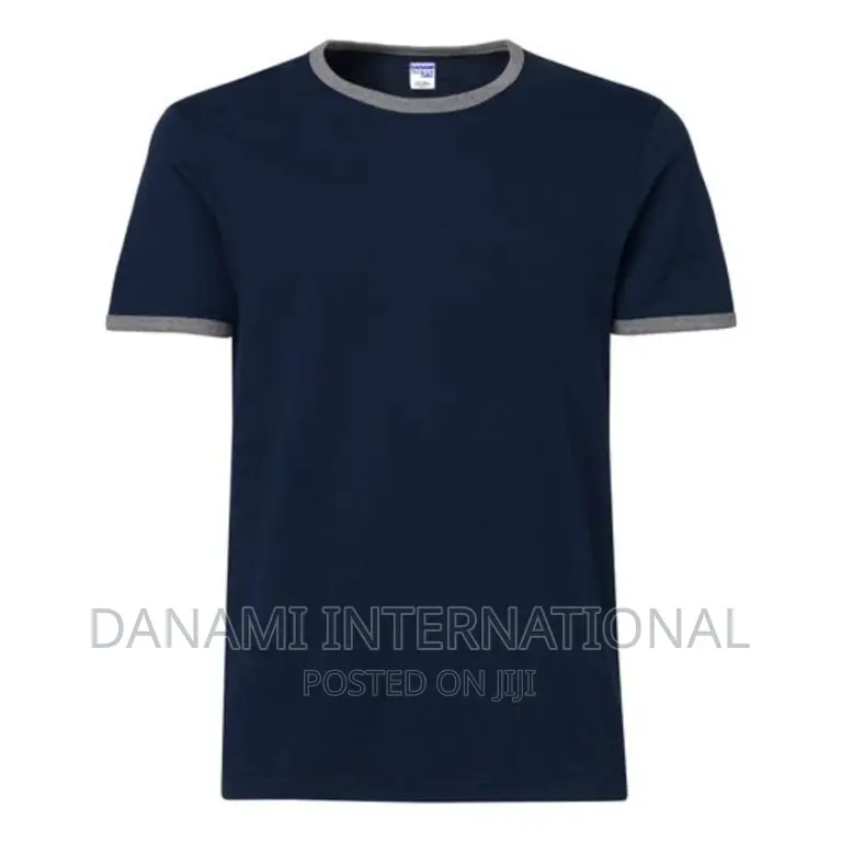 Danami Blue Grey Ringer T-Shirt