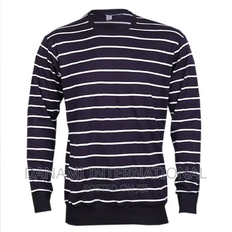 Danami Navy Blue With White Strip Sweatshirt