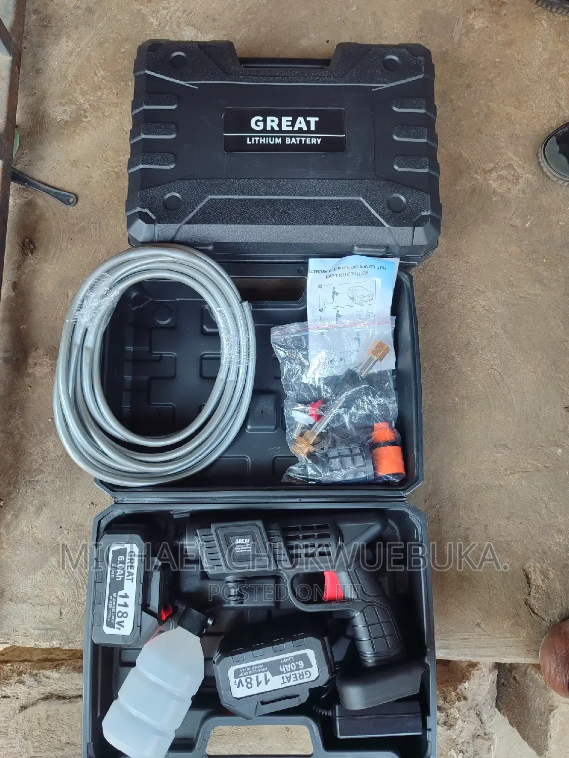 Great Cordless Pressure Washing Machine 118volts
