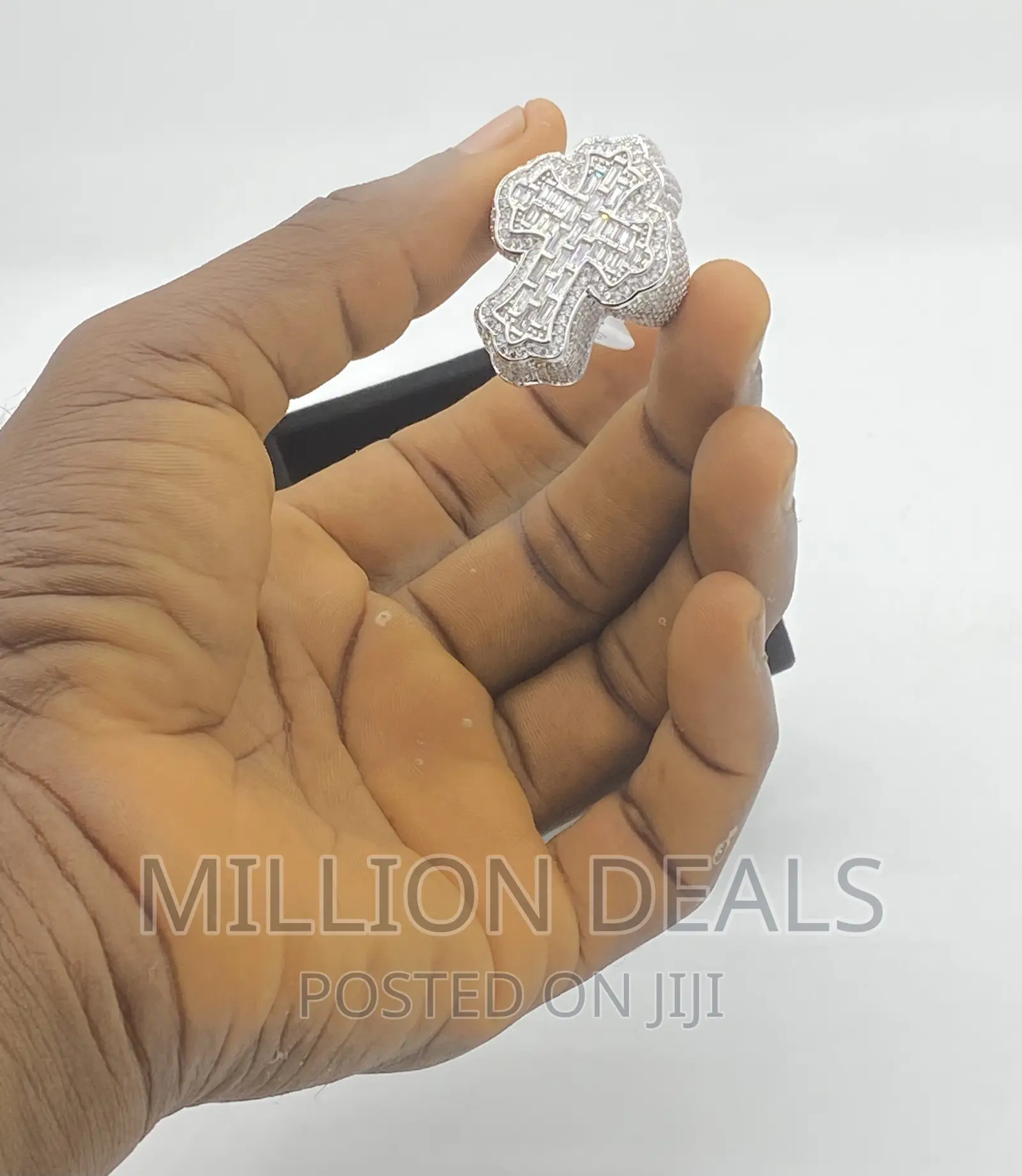 Iced Luxe Silver Men’S Pinky Finger Ring