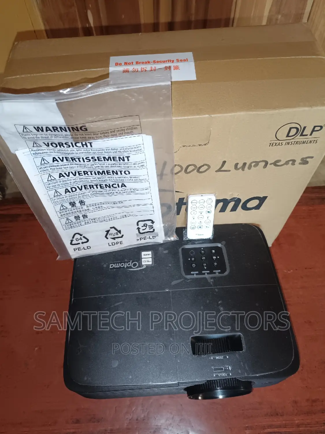 Brand New Optoma Projector 4,000 Lumens