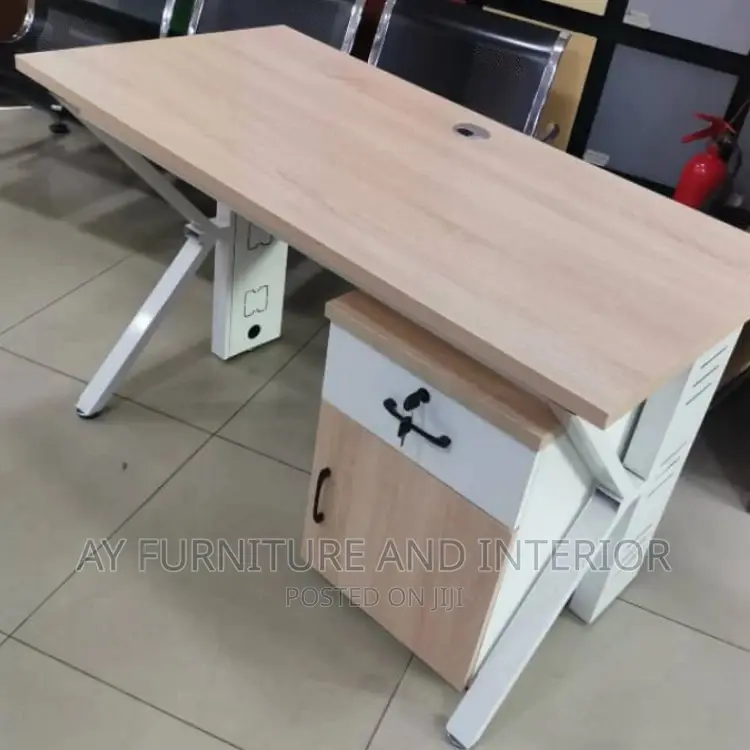 Office Table ( Metal Leg)
