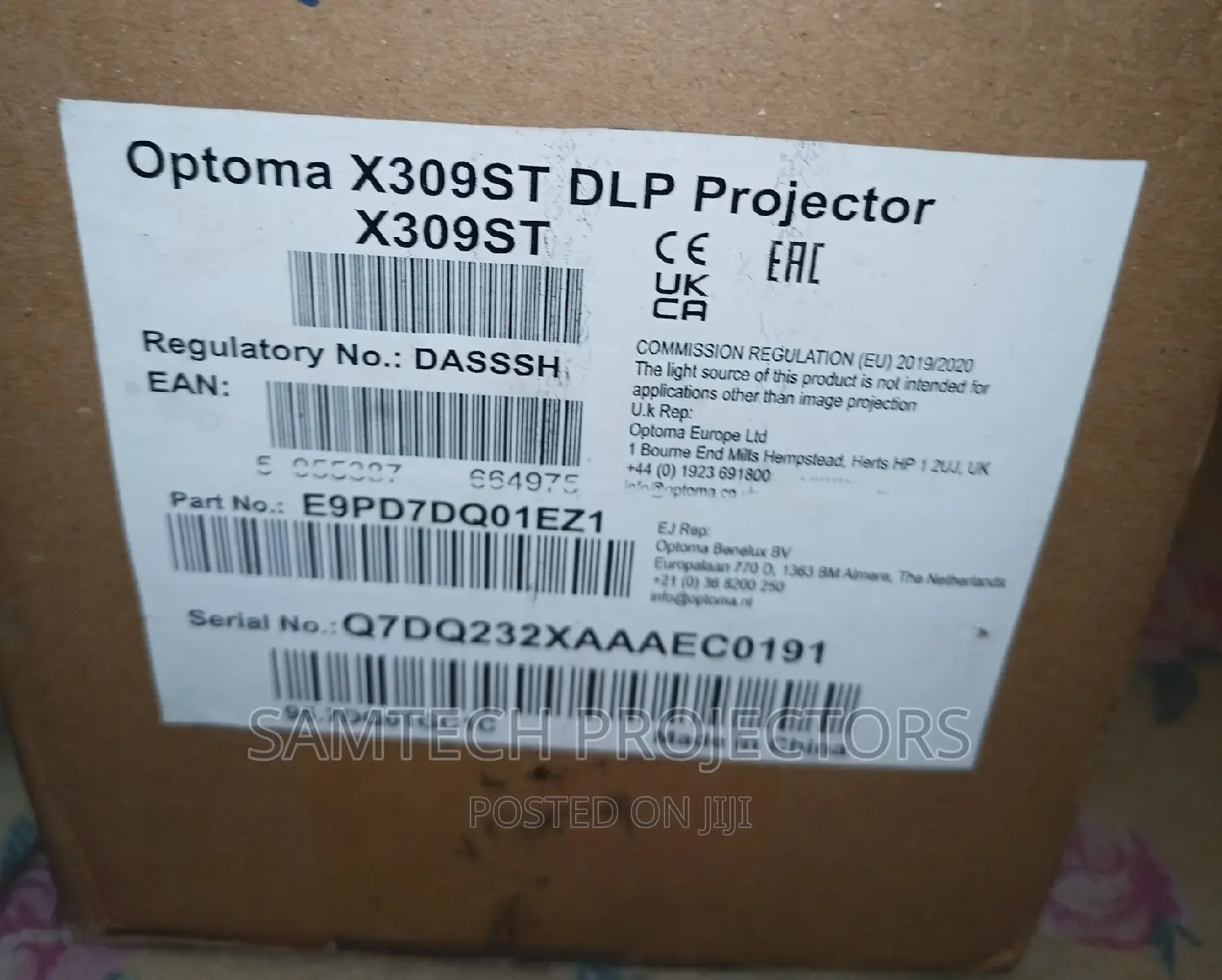 Brand New Optoma Projector 4,000 Lumens