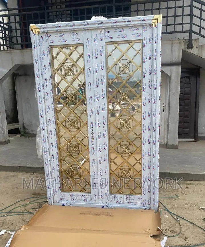 5ft Gold Glass Door