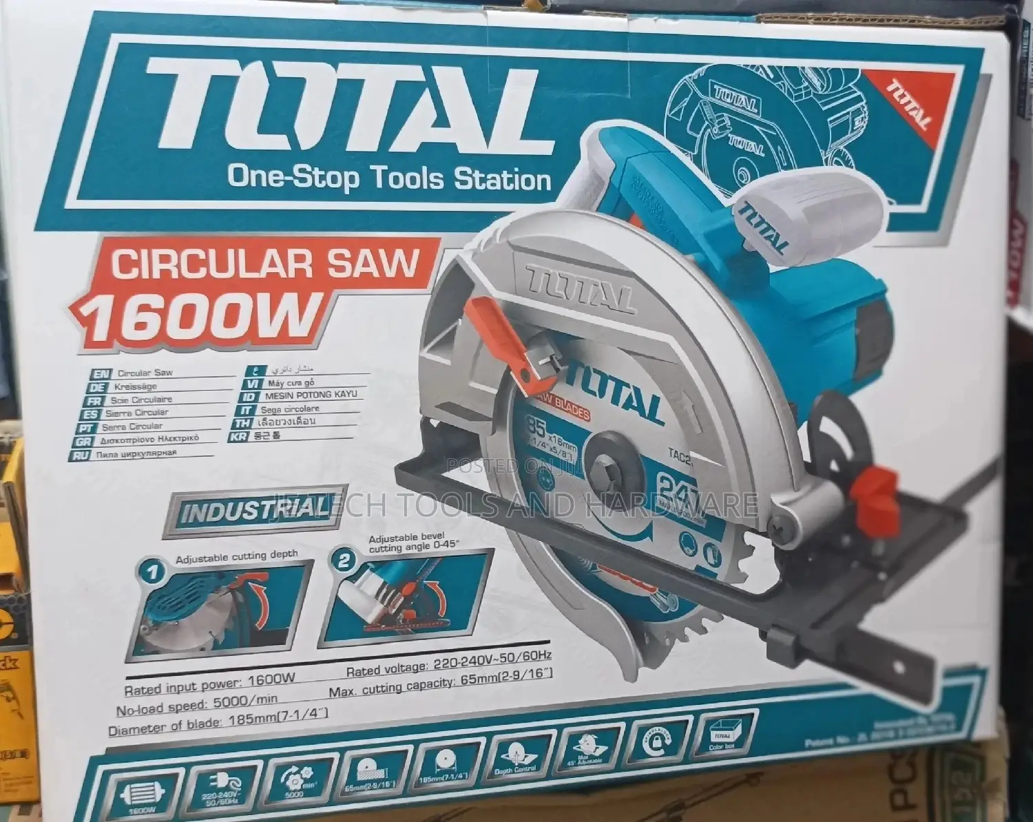 Professional Circular Saw 1600W 185mm (TS1161856)