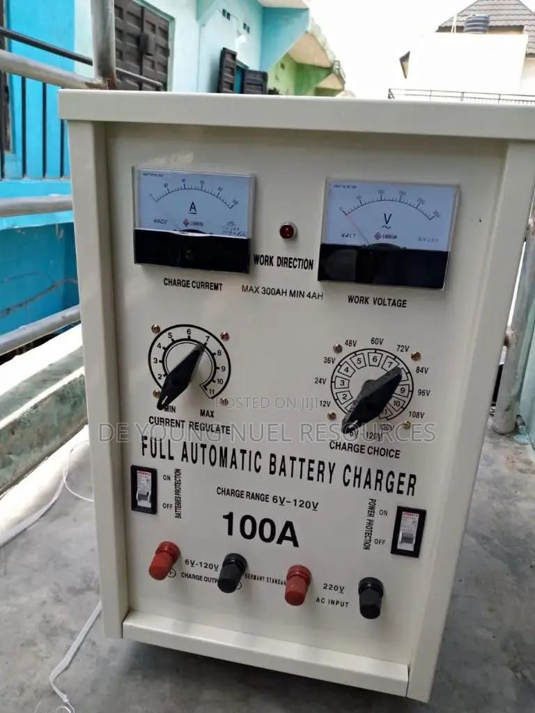 Full Automatic Industrial Battery Charger 100a/6-120v