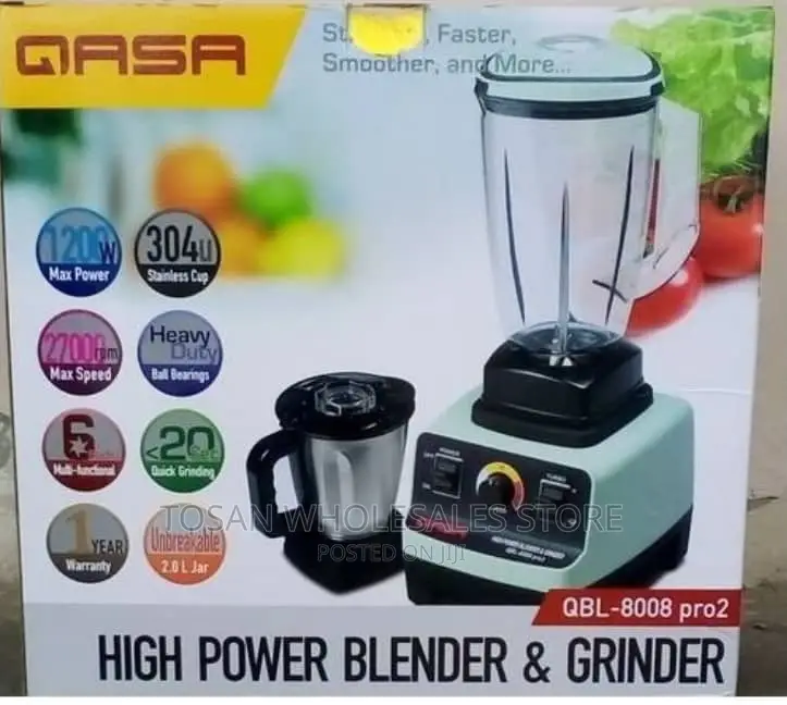 Qasa High Power Blender Grinder | QBL-8008 Pro2