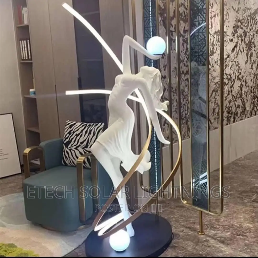 New Morden L Ed Creative Dancer,Art GRP Sculpture Floor Lamp