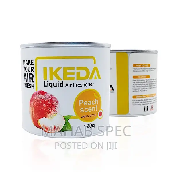 IKEDA Long Lasting Liquid Air Freshener for Car Peach- 120g