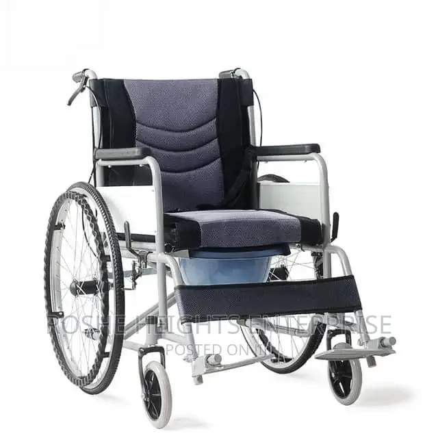 Folding Commode Wheelchair