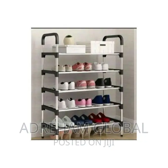 5layer Stainless Shoe Rack +Bold Steel Pipe for Like 18 Pair